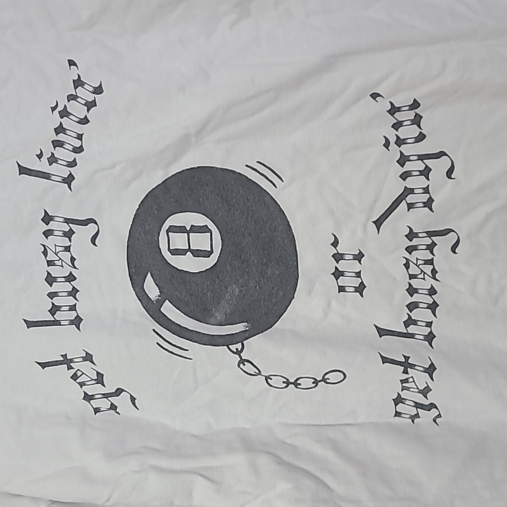 Vibetown Get Busy Livin or Get Busy Dyin 8ball Tee